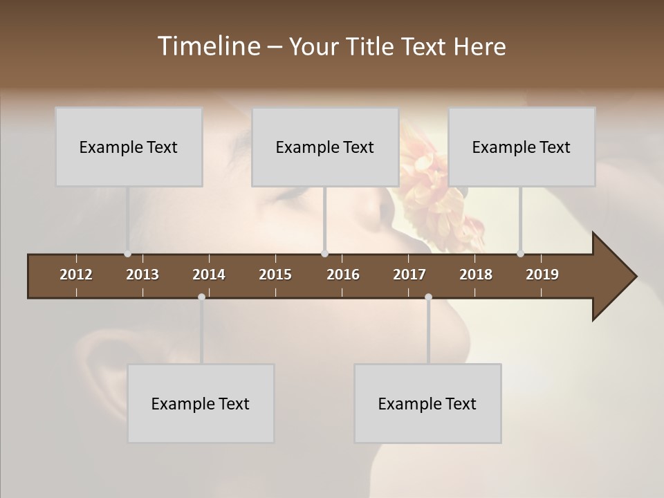 Pick Childhood Flower PowerPoint Template