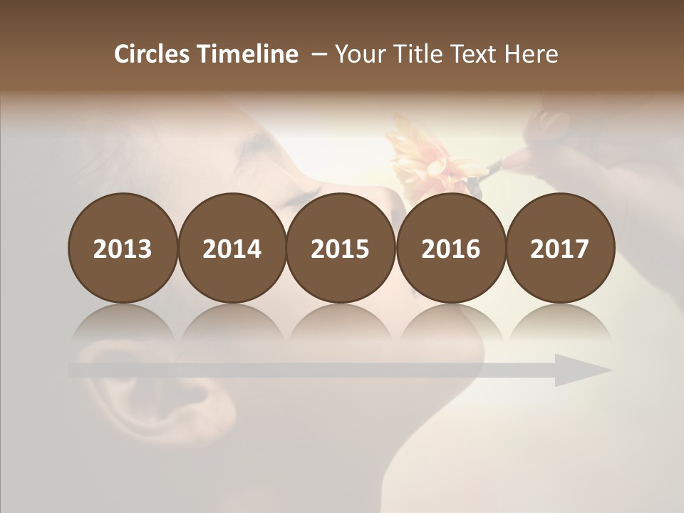 Pick Childhood Flower PowerPoint Template