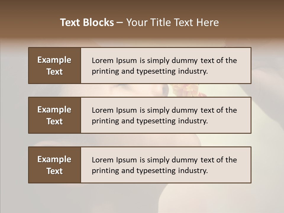 Pick Childhood Flower PowerPoint Template