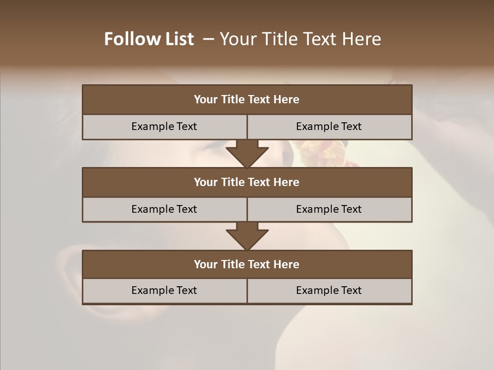 Pick Childhood Flower PowerPoint Template