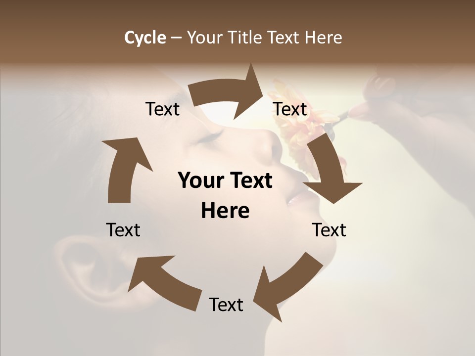 Pick Childhood Flower PowerPoint Template