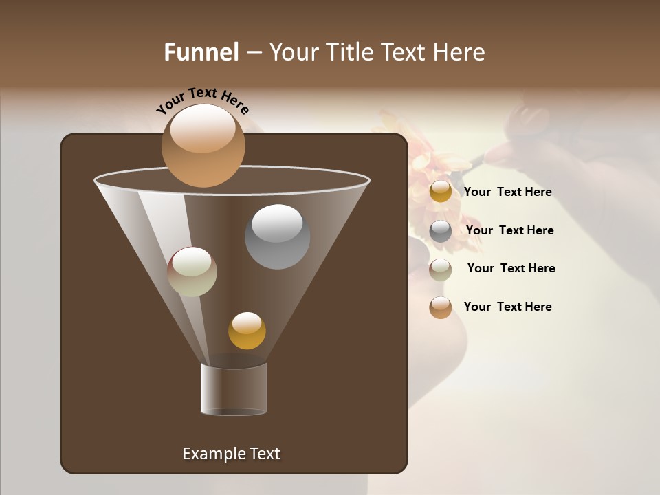 Pick Childhood Flower PowerPoint Template