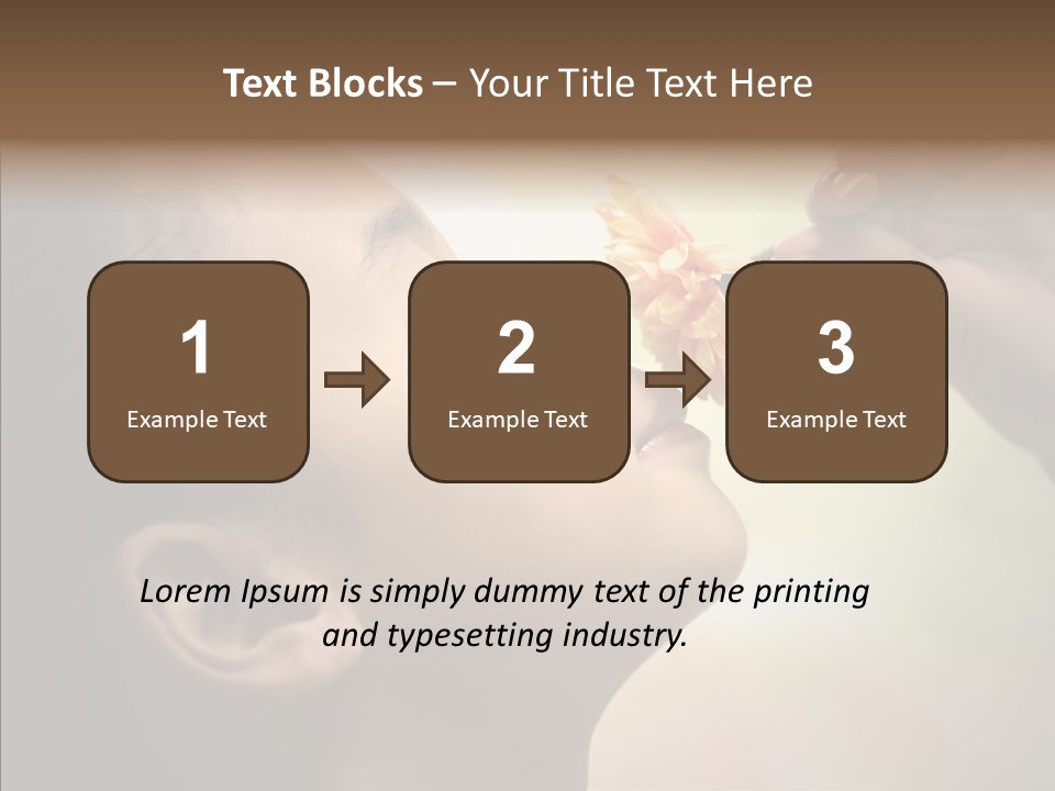 Pick Childhood Flower PowerPoint Template