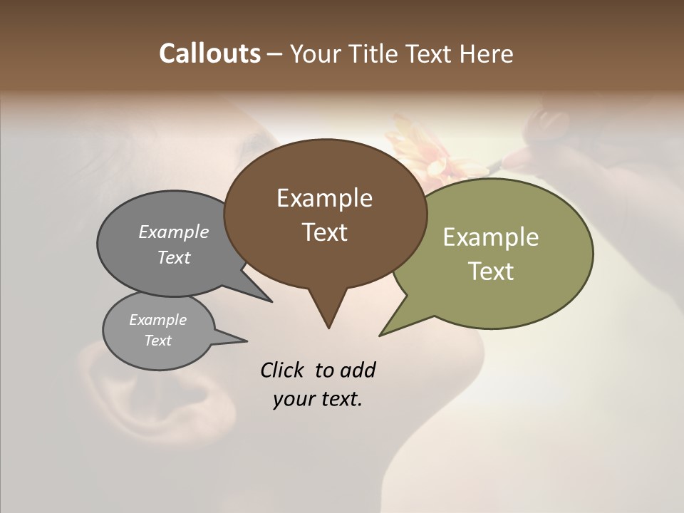 Pick Childhood Flower PowerPoint Template