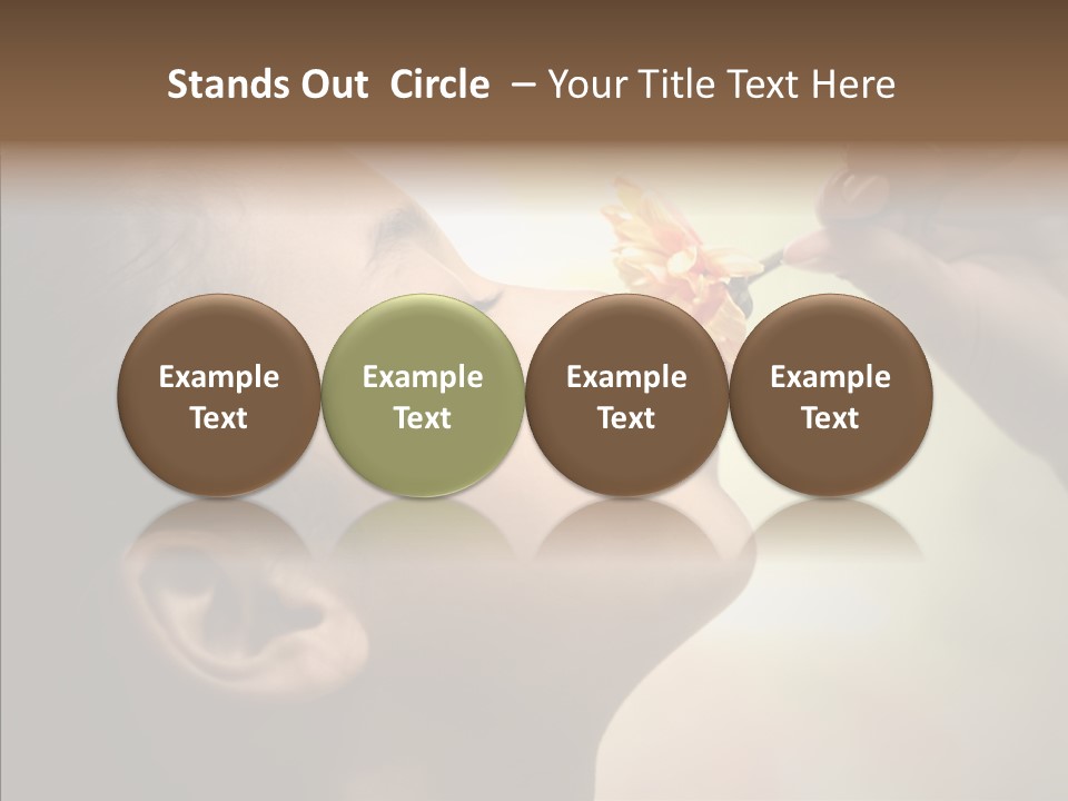 Pick Childhood Flower PowerPoint Template