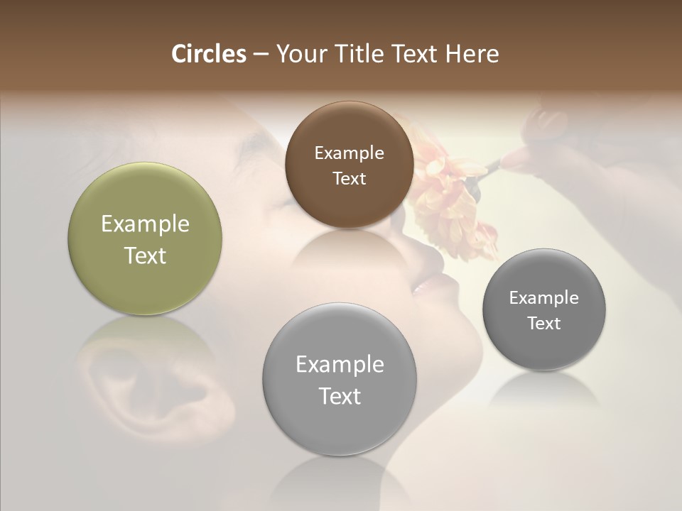 Pick Childhood Flower PowerPoint Template