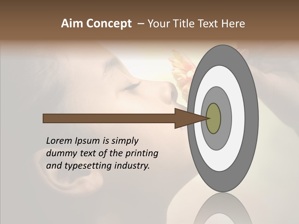 Pick Childhood Flower PowerPoint Template