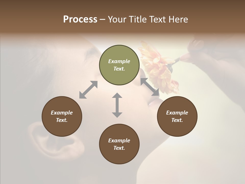 Pick Childhood Flower PowerPoint Template