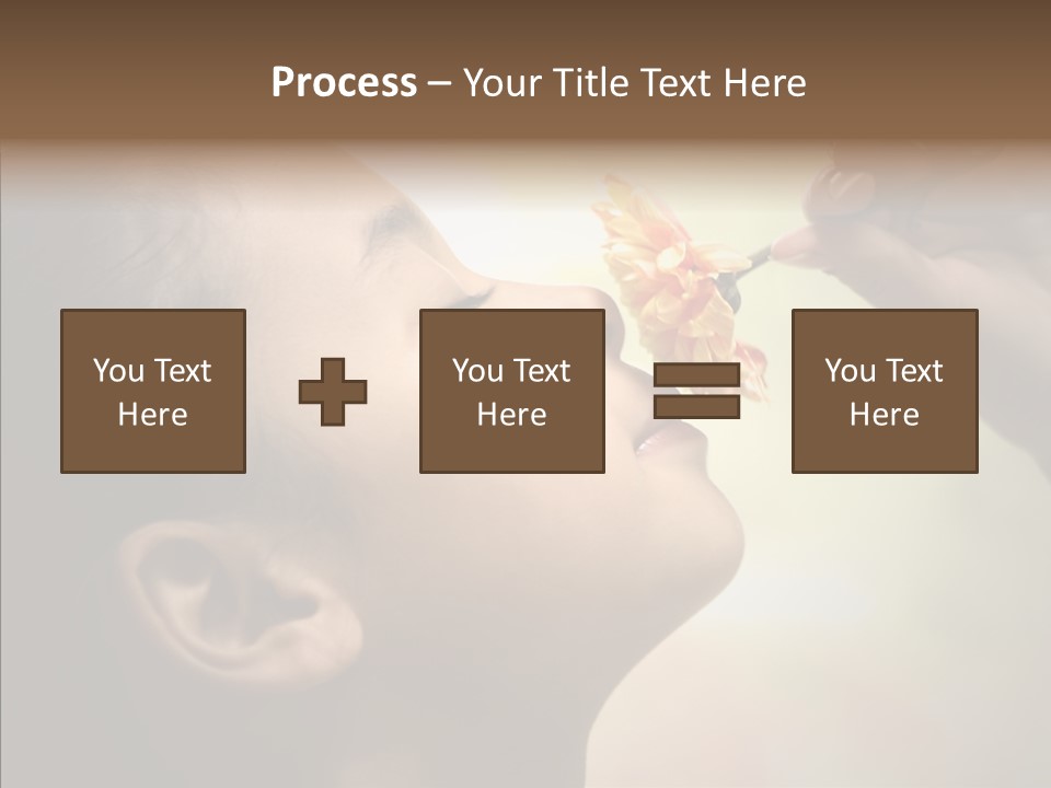 Pick Childhood Flower PowerPoint Template