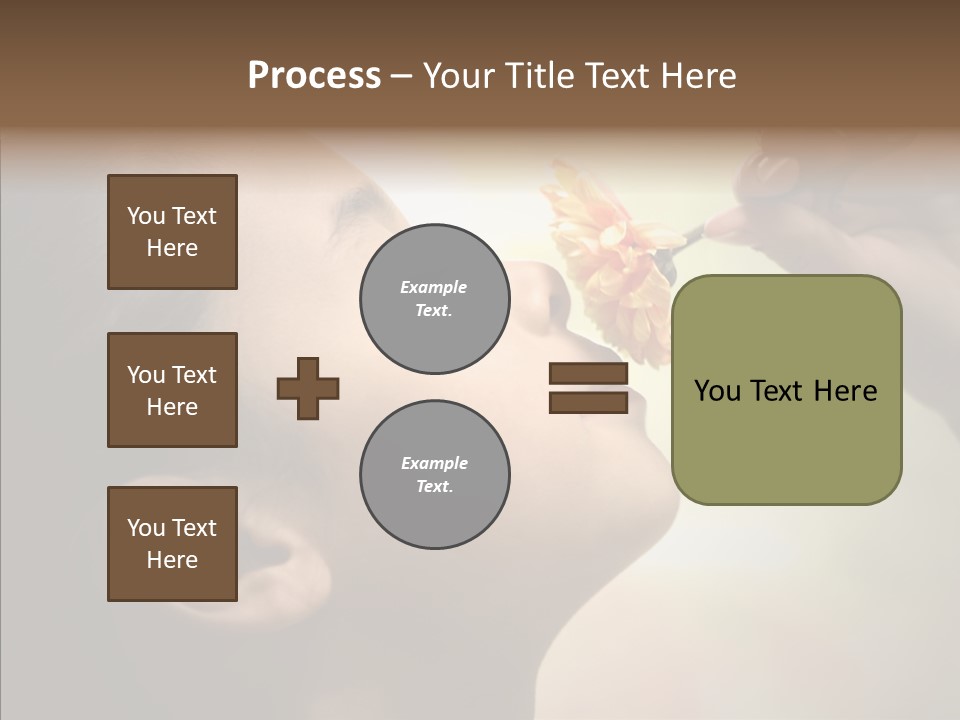 Pick Childhood Flower PowerPoint Template