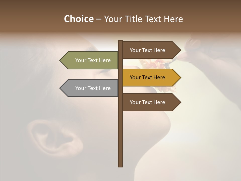 Pick Childhood Flower PowerPoint Template