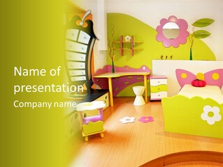 Interior Fun Bright PowerPoint Template