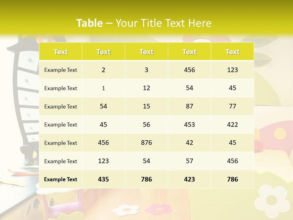 Interior Fun Bright PowerPoint Template