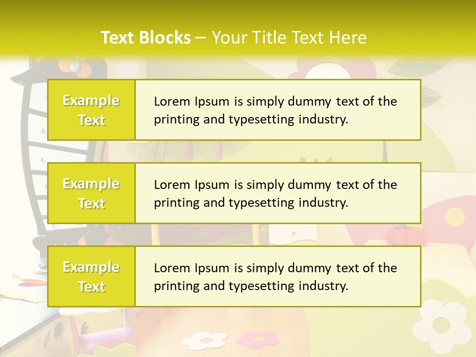 Interior Fun Bright PowerPoint Template