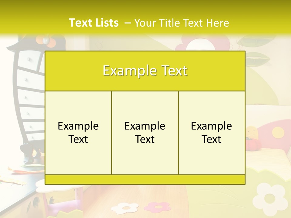 Interior Fun Bright PowerPoint Template