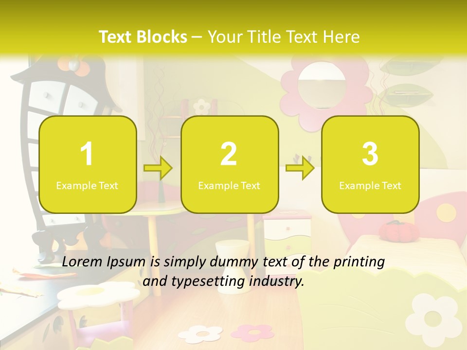 Interior Fun Bright PowerPoint Template