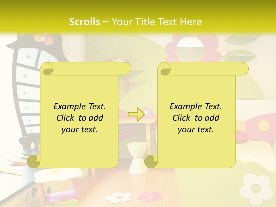 Interior Fun Bright PowerPoint Template