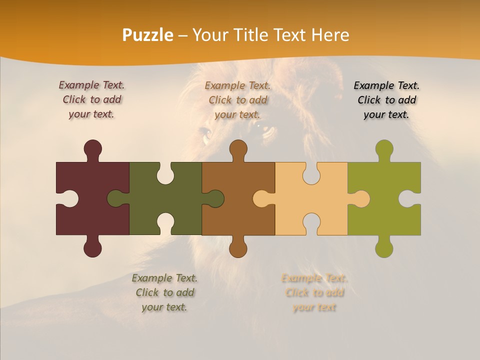 Wildlife Sunny Predatory PowerPoint Template