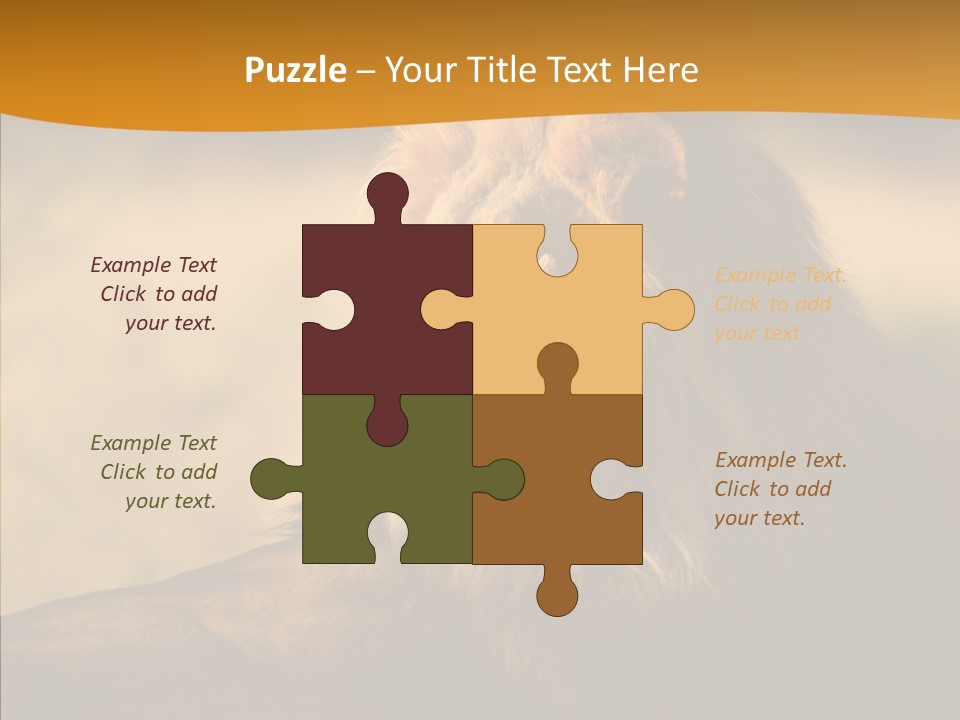 Wildlife Sunny Predatory PowerPoint Template