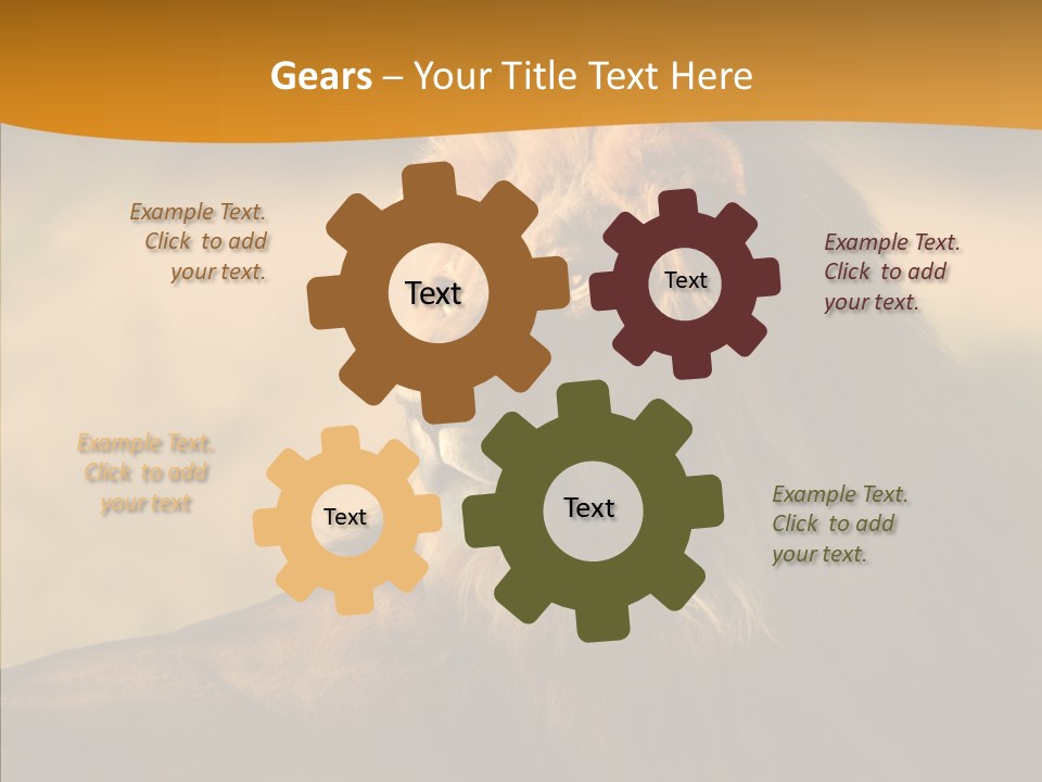 Wildlife Sunny Predatory PowerPoint Template
