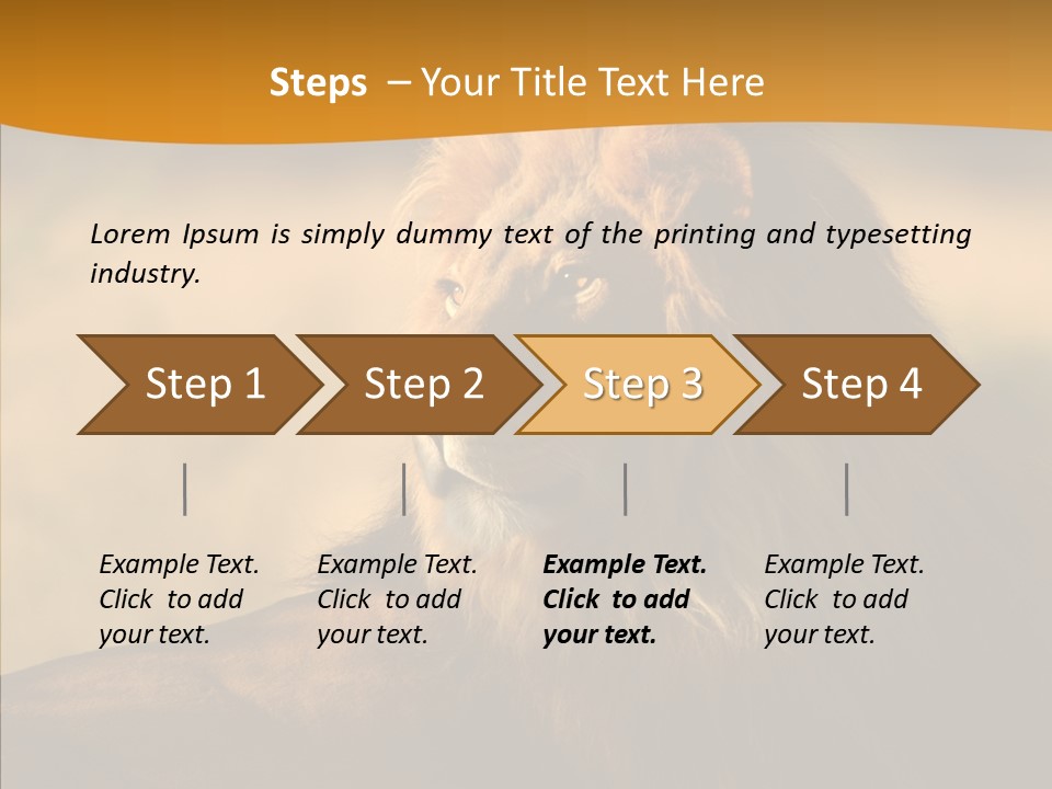 Wildlife Sunny Predatory PowerPoint Template