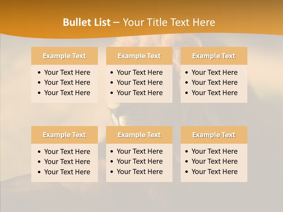 Wildlife Sunny Predatory PowerPoint Template