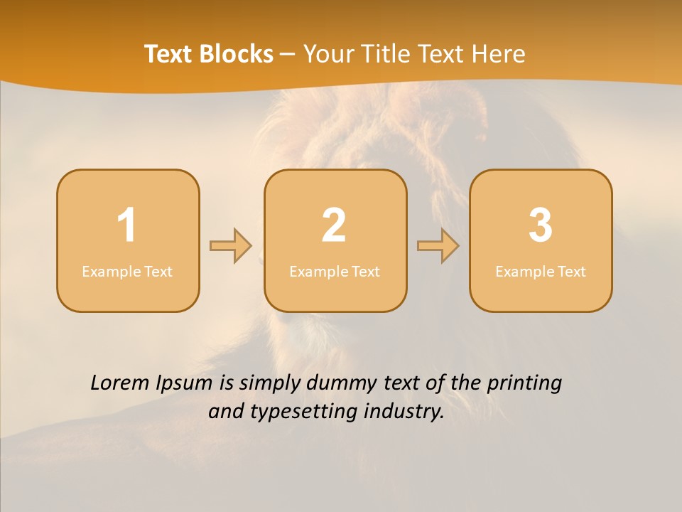 Wildlife Sunny Predatory PowerPoint Template