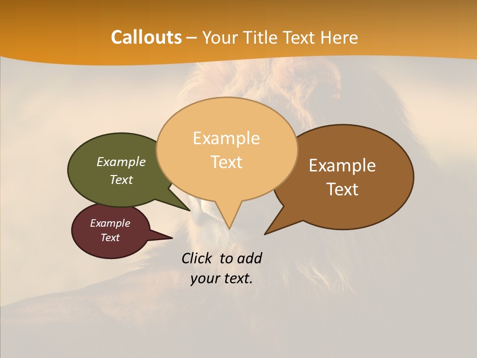 Wildlife Sunny Predatory PowerPoint Template