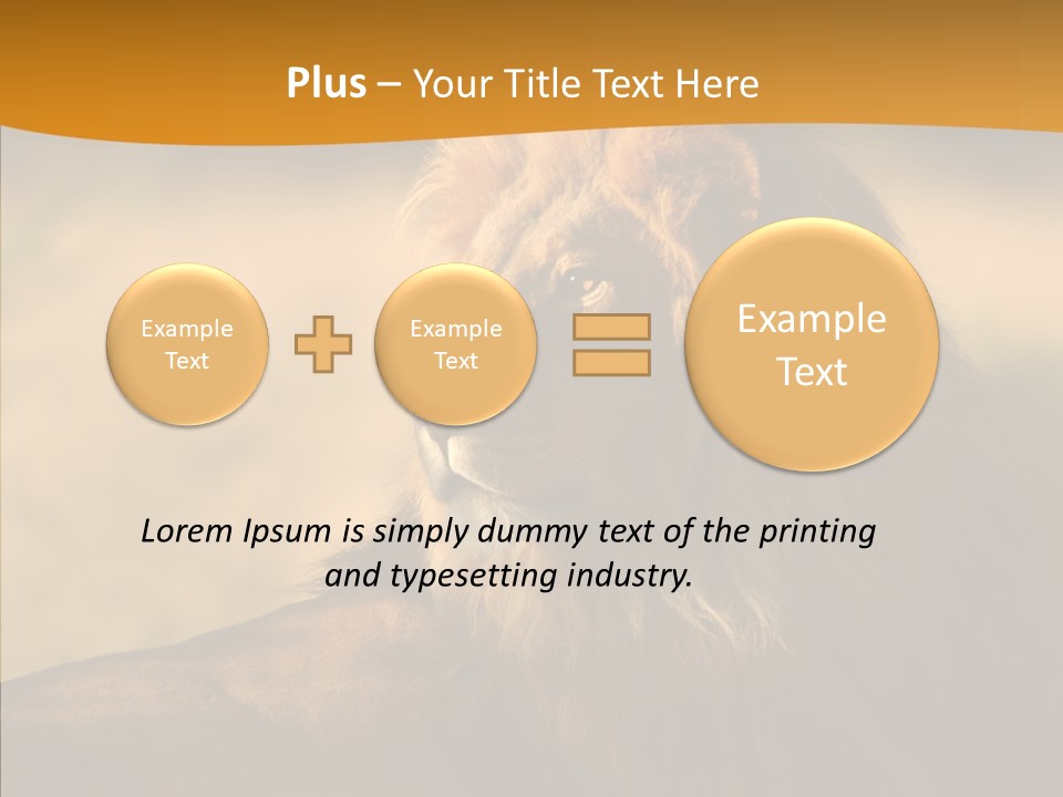 Wildlife Sunny Predatory PowerPoint Template