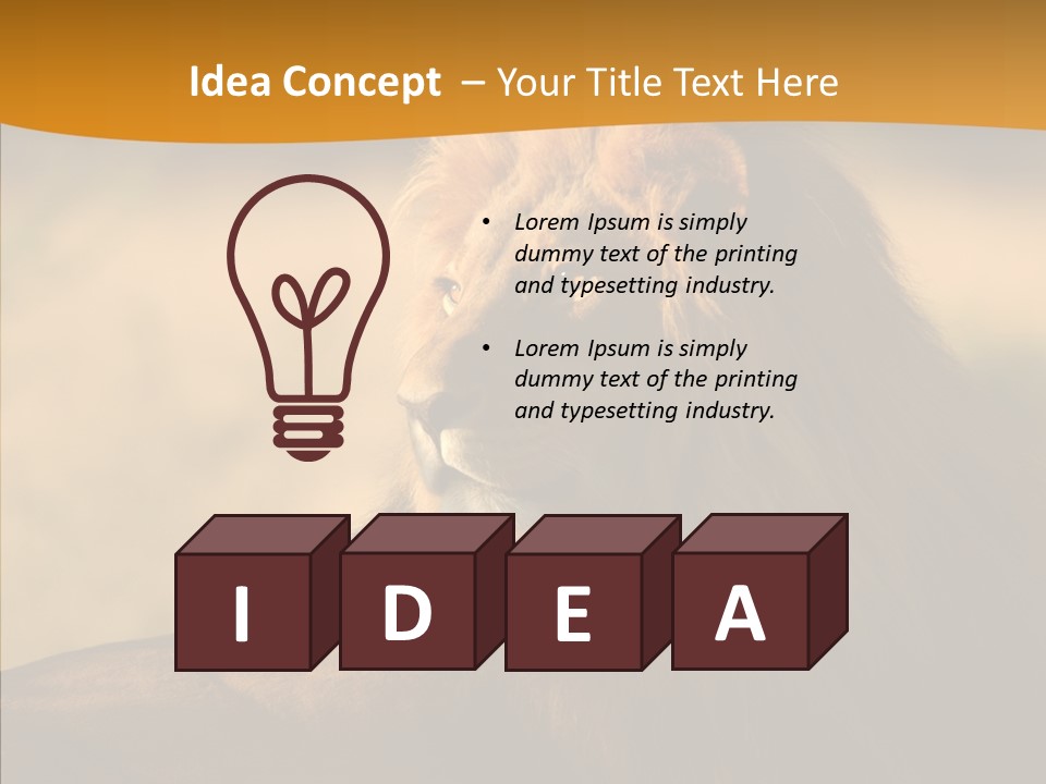 Wildlife Sunny Predatory PowerPoint Template
