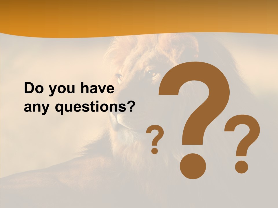 Wildlife Sunny Predatory PowerPoint Template
