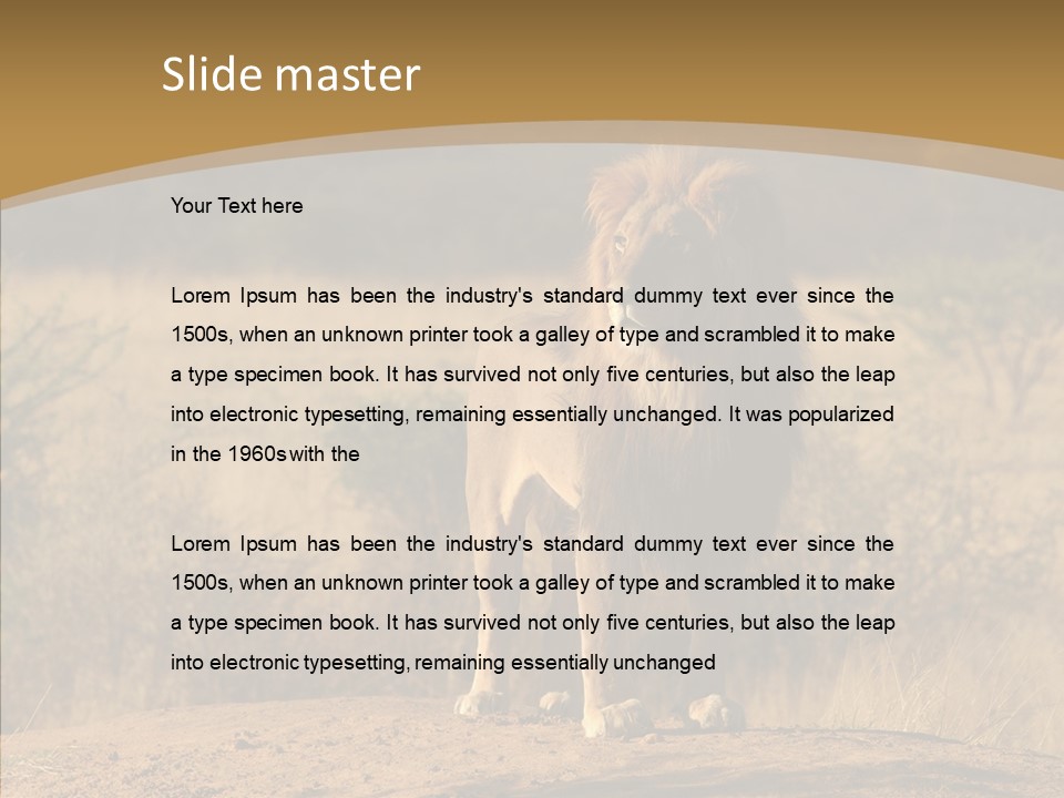 Environment Safari Backcountry PowerPoint Template