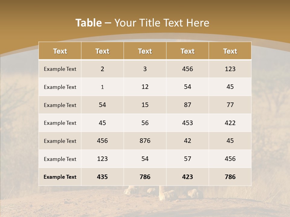 Environment Safari Backcountry PowerPoint Template