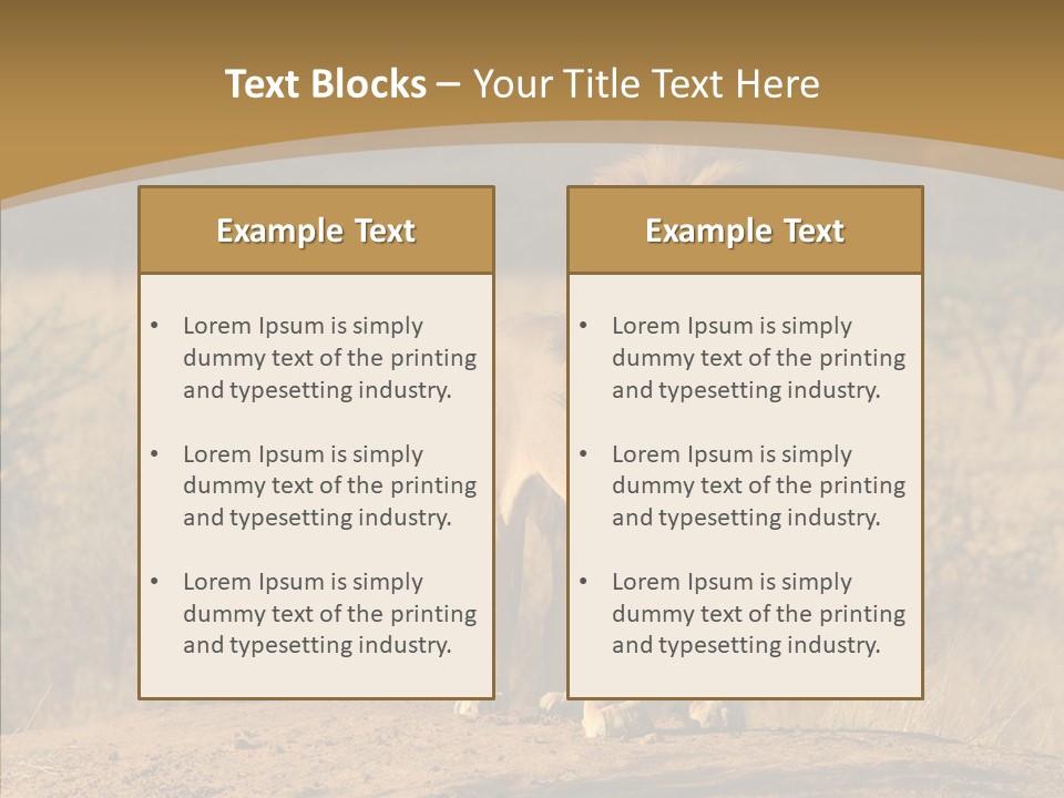 Environment Safari Backcountry PowerPoint Template