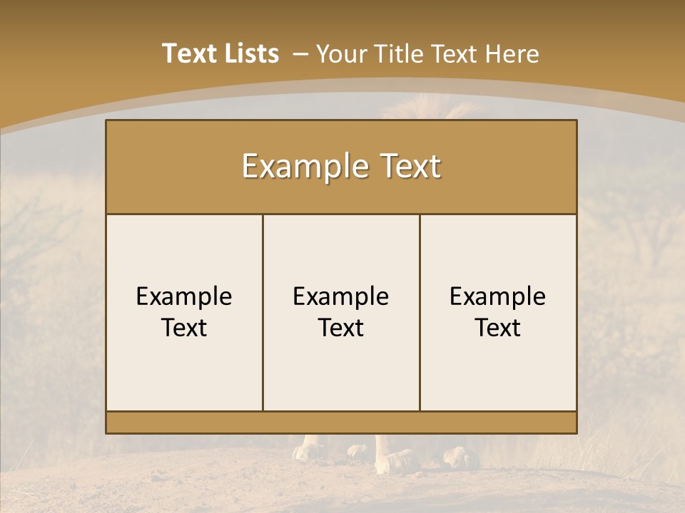 Environment Safari Backcountry PowerPoint Template