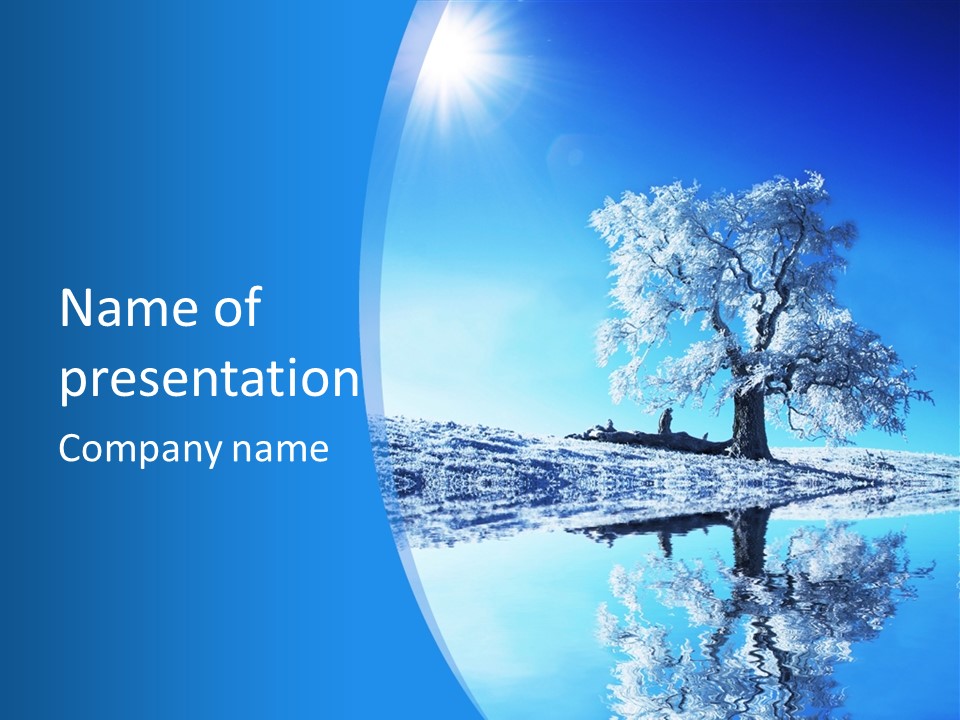 Seasonal Freeze Season PowerPoint Template