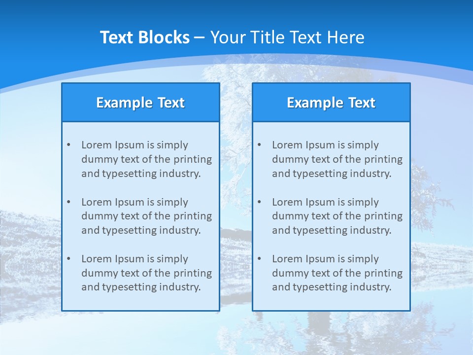 Seasonal Freeze Season PowerPoint Template