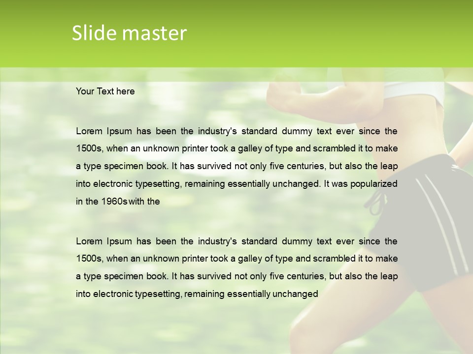 Green Energy Human PowerPoint Template