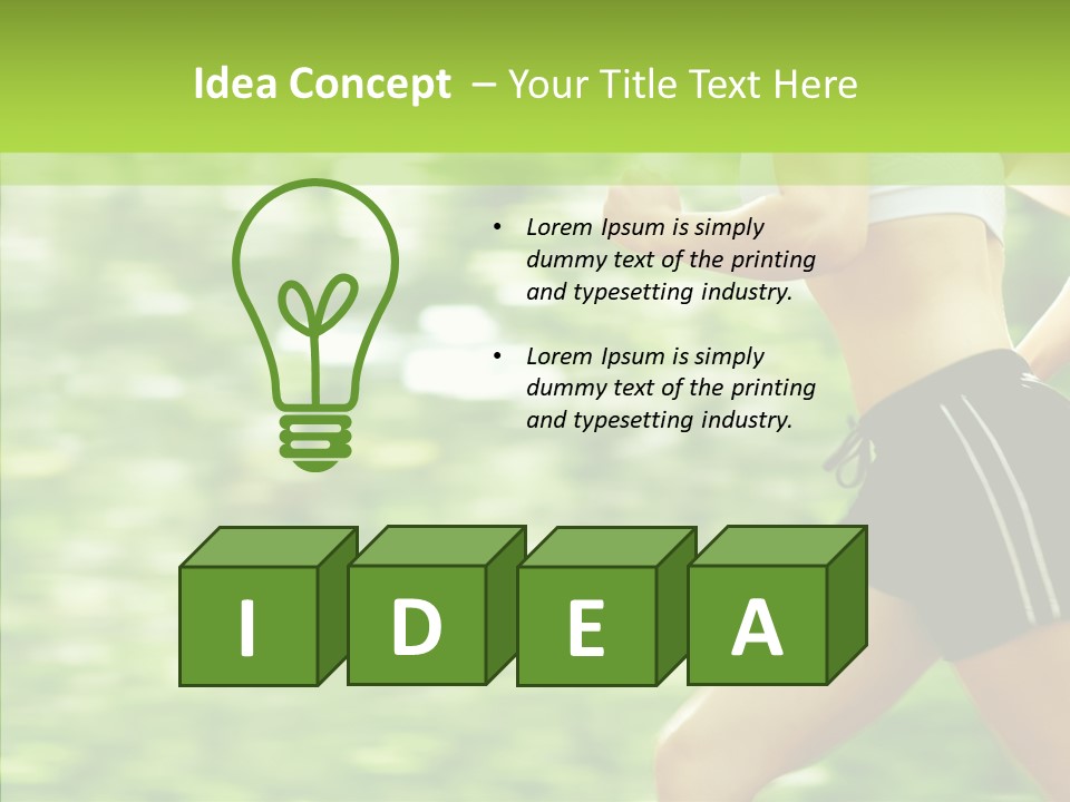 Green Energy Human PowerPoint Template