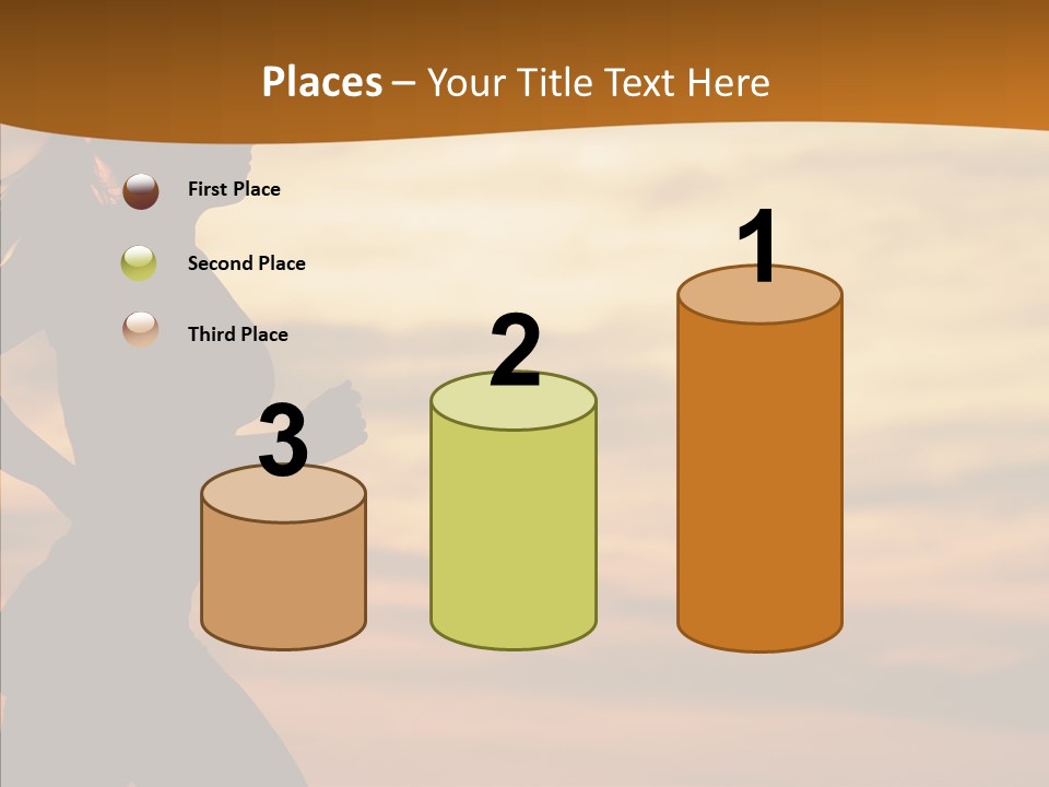 Runner  Sun PowerPoint Template