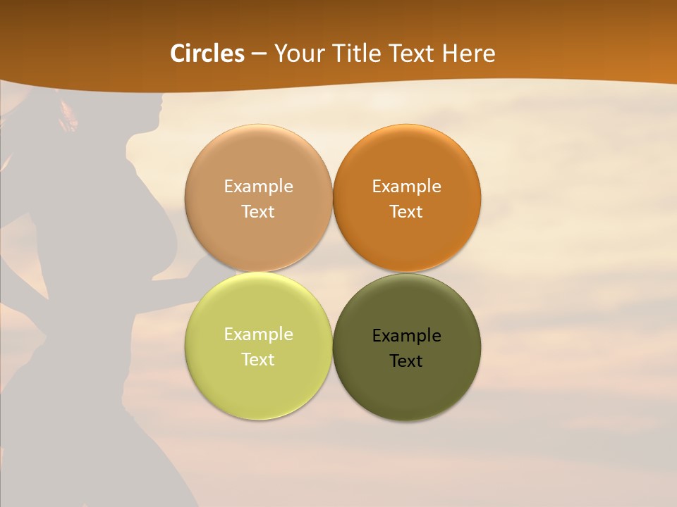 Runner  Sun PowerPoint Template