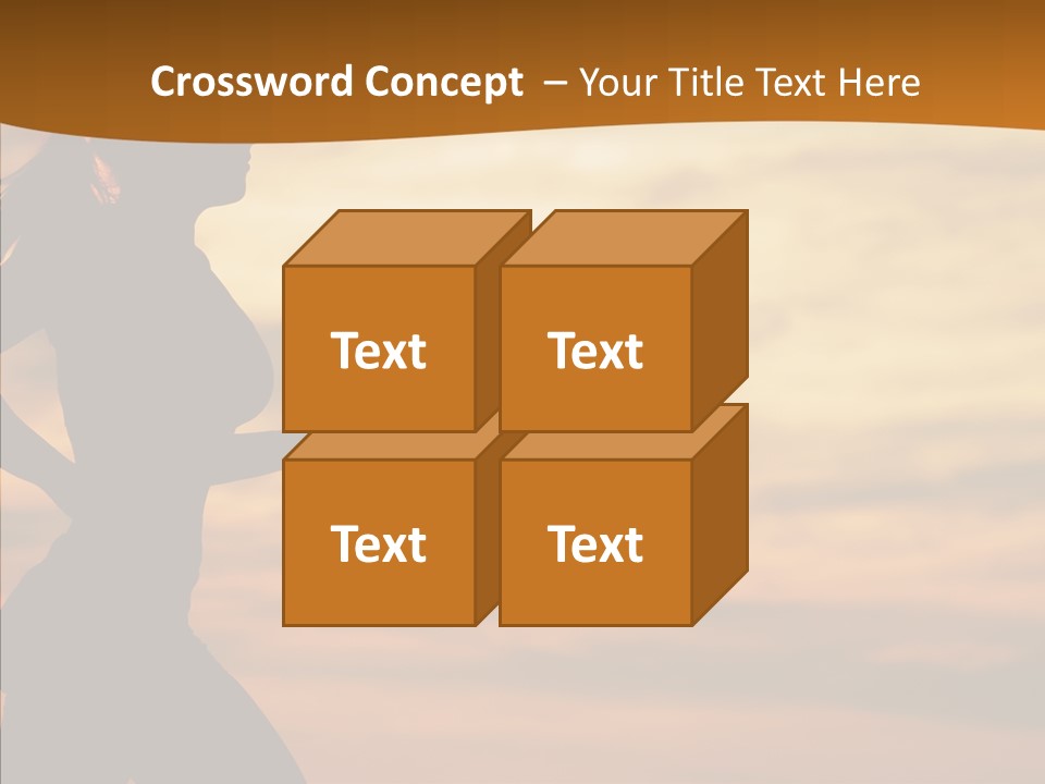Runner  Sun PowerPoint Template