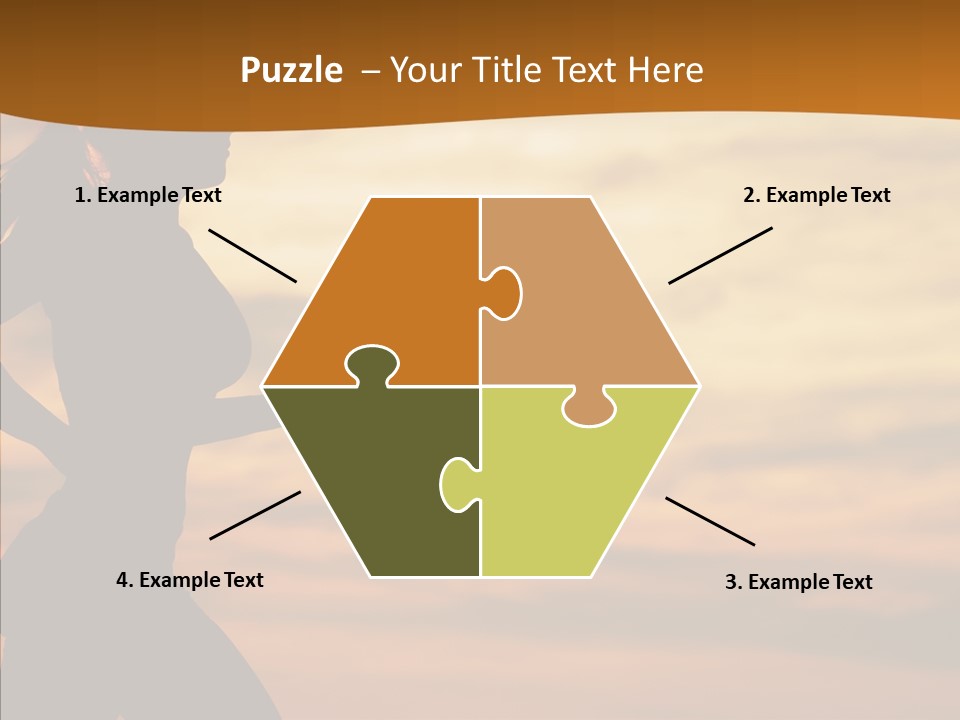 Runner  Sun PowerPoint Template