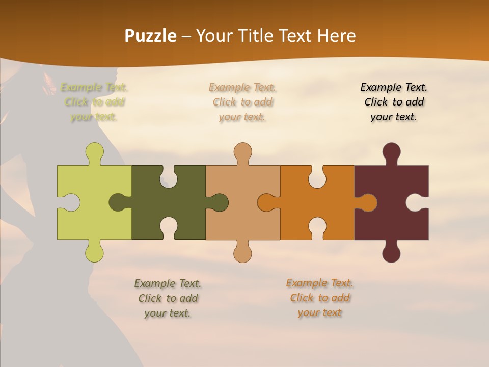 Runner  Sun PowerPoint Template