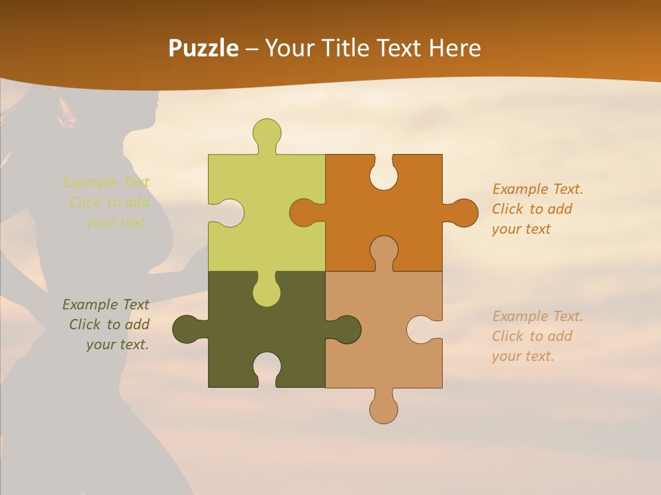 Runner  Sun PowerPoint Template