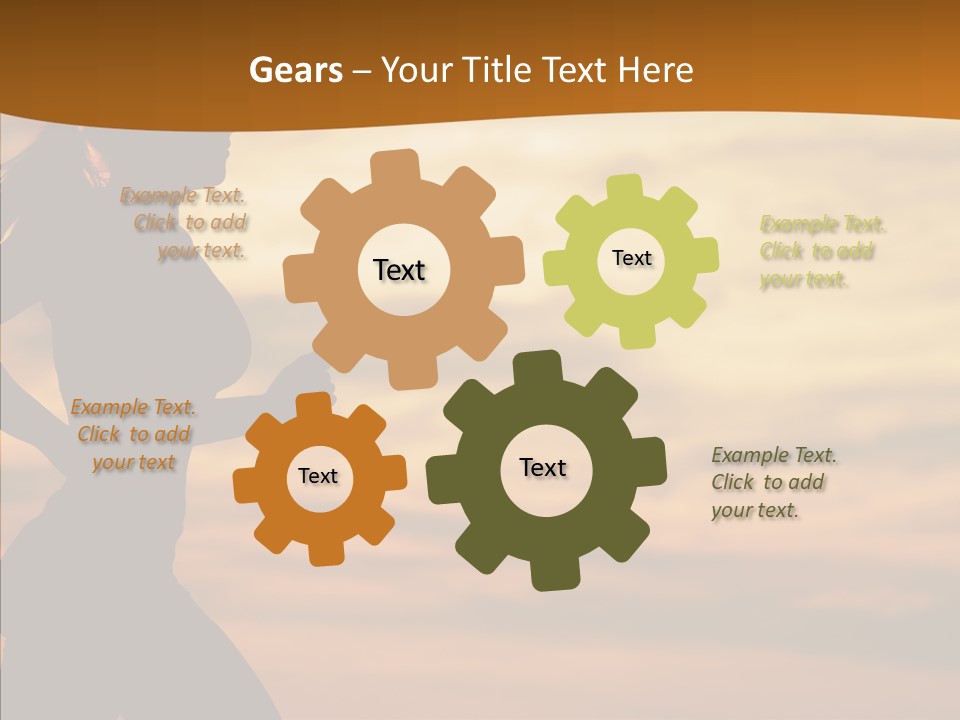 Runner  Sun PowerPoint Template