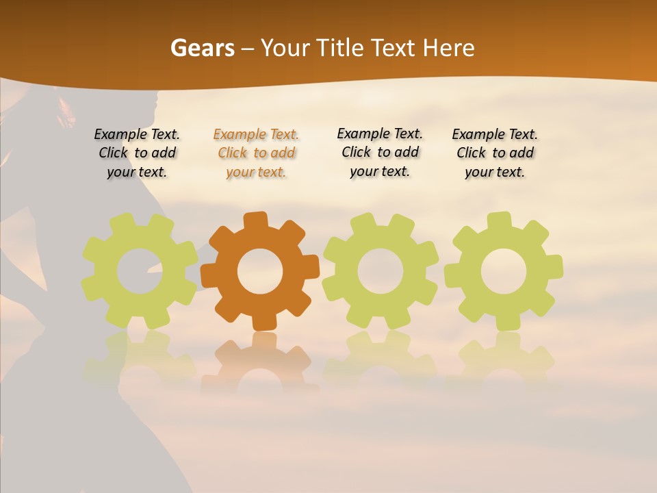 Runner  Sun PowerPoint Template