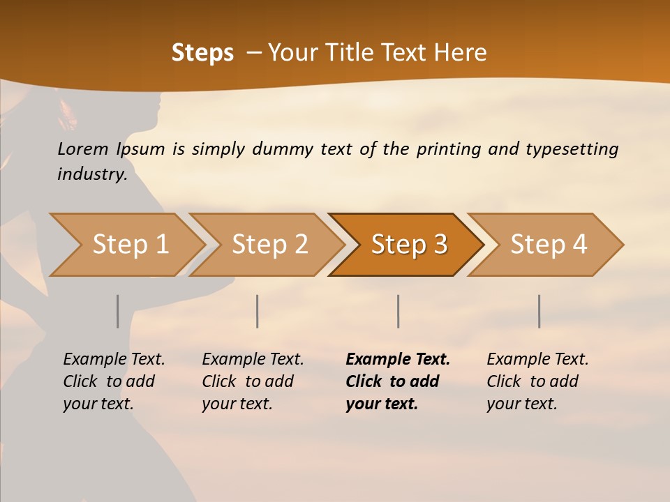 Runner  Sun PowerPoint Template