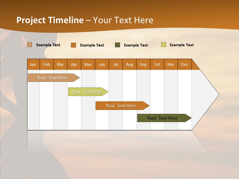 Runner  Sun PowerPoint Template