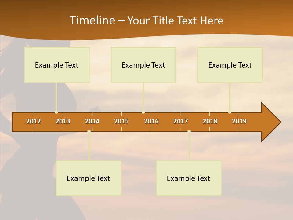 Runner  Sun PowerPoint Template